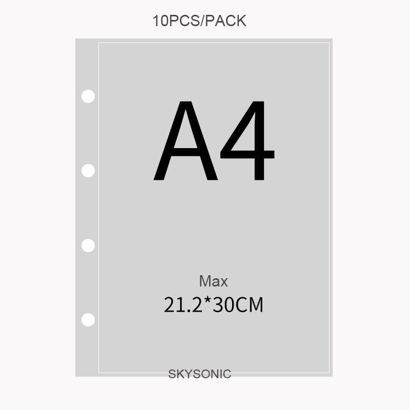 SKYSONIC 10 Cái/bộ A4 Binde PP - đánh giá và giá Card Penny Sleeve